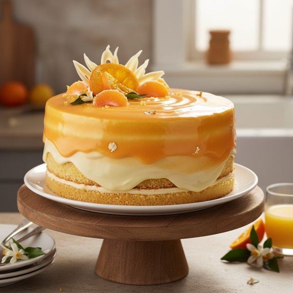 Sunshine Dreamsicle Delight Cake recipe