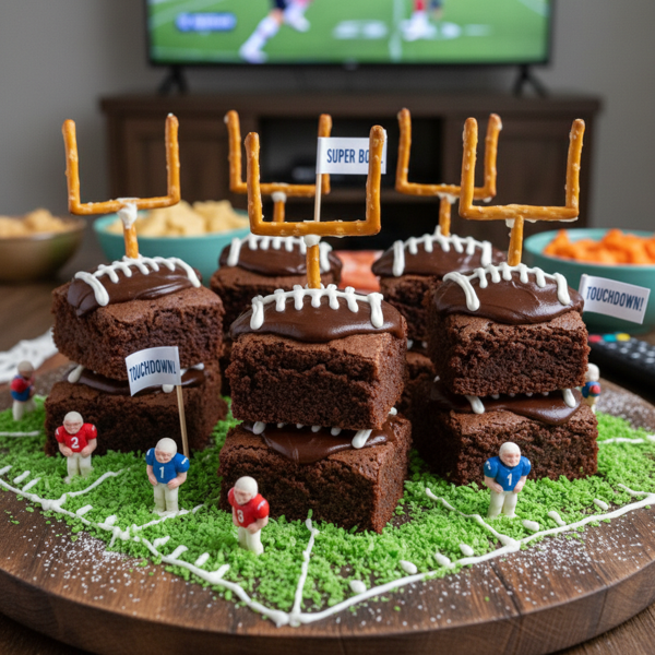 Super Bowl Brownie Touchdowns recipe