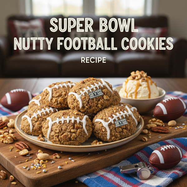 Super Bowl Nutty Football Cookies recipe