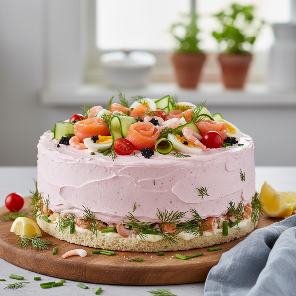 Swedish Layered Sandwich Cake recipe