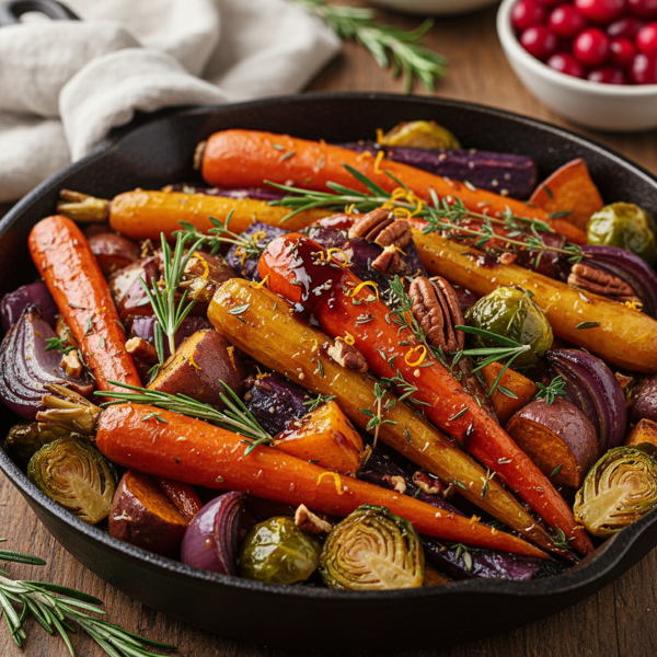 Sweet-Tangy Balsamic Maple Roasted Vegetables recipe