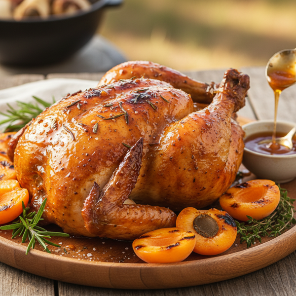 Sweet Apricot Glazed BBQ Chicken recipe