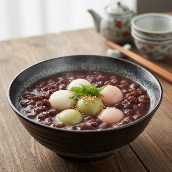 Sweet Azuki Soup with Dango recipe