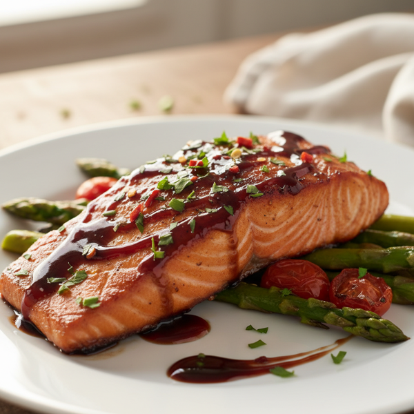 Sweet Balsamic Glazed Salmon recipe