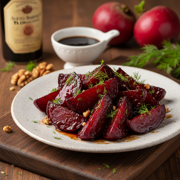 Sweet Balsamic Roasted Beets recipe