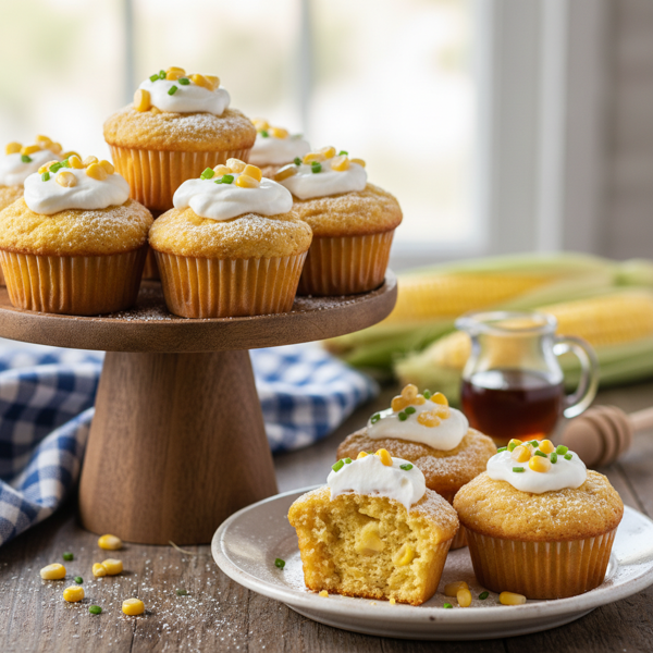 Sweet Corn Cake Muffins recipe