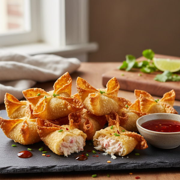 Sweet Crab Cream Cheese Wontons recipe