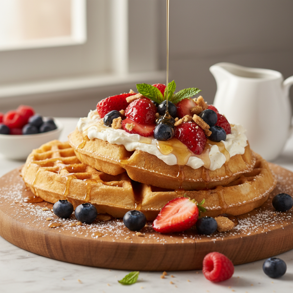 Sweet Cream Cheese Waffle Delight recipe