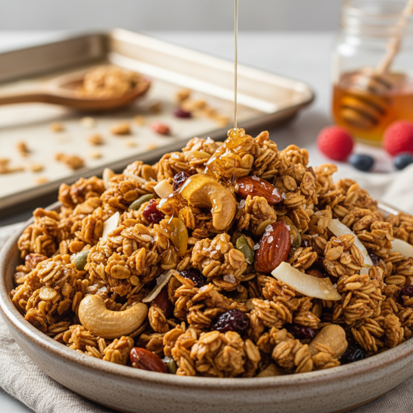 Sweet Crunchy Homemade Granola recipe