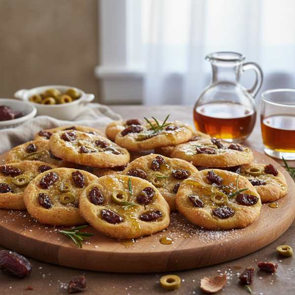 Sweet Date & Olive Oil Wine Crackers recipe