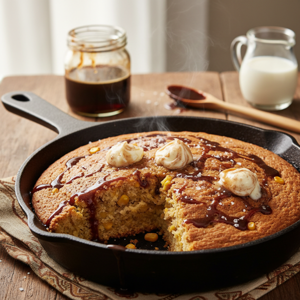 Sweet Grandma's Molasses Cornbread Delight recipe