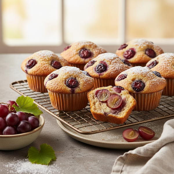 Sweet Grape Delight Muffins recipe