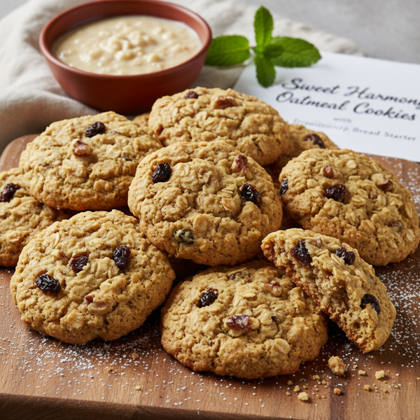 Sweet Harmony Oatmeal Cookies with Friendship Bread Starter recipe
