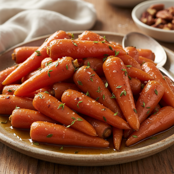 Sweet Maple Balsamic Glazed Carrots recipe