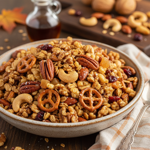 Sweet Maple Nut Crunch Mix recipe