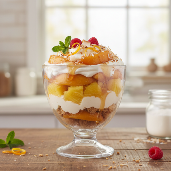 Sweet Peach Pineapple Delight recipe