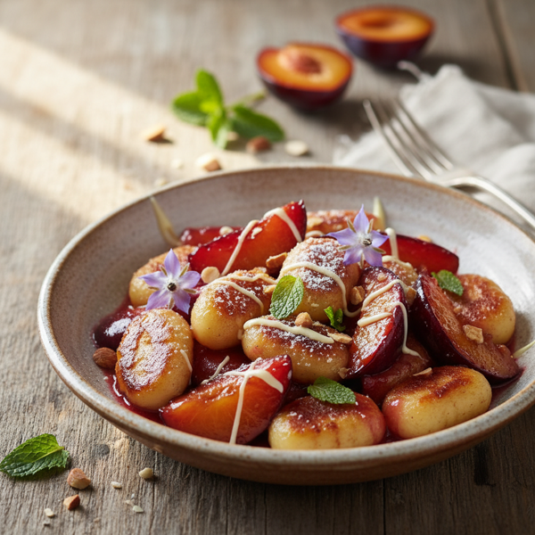 Sweet Plum Gnocchi Delight recipe