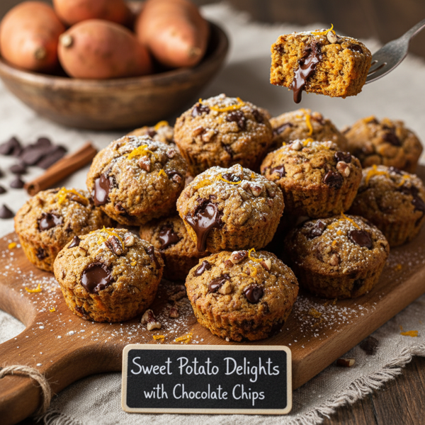 Sweet Potato Delights with Chocolate Chips recipe