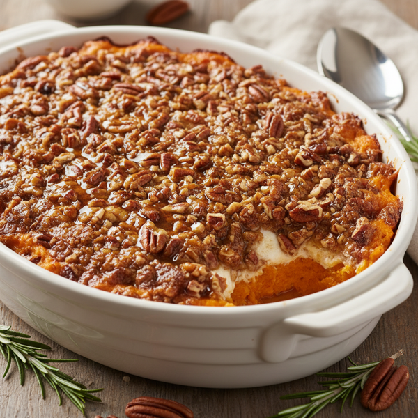 Sweet Potato Pecan Delight Casserole recipe