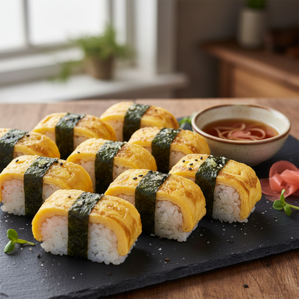 Sweet Tamago Sushi Rolls recipe