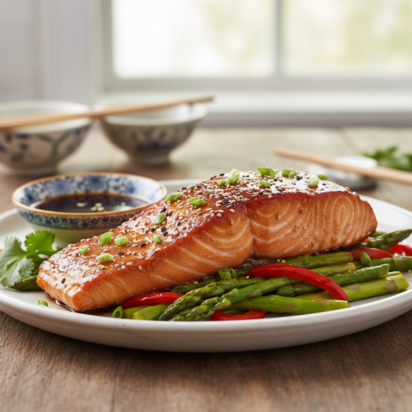 Sweet Teriyaki Glazed Salmon recipe