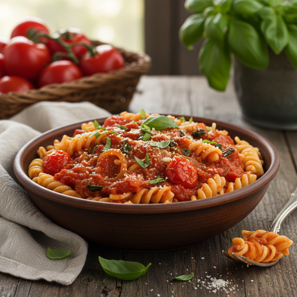 Sweet Tomato Basil Pasta Sauce recipe