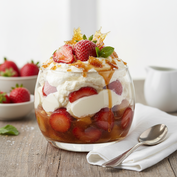 Sweet & Creamy Caramelized Strawberry Delight recipe