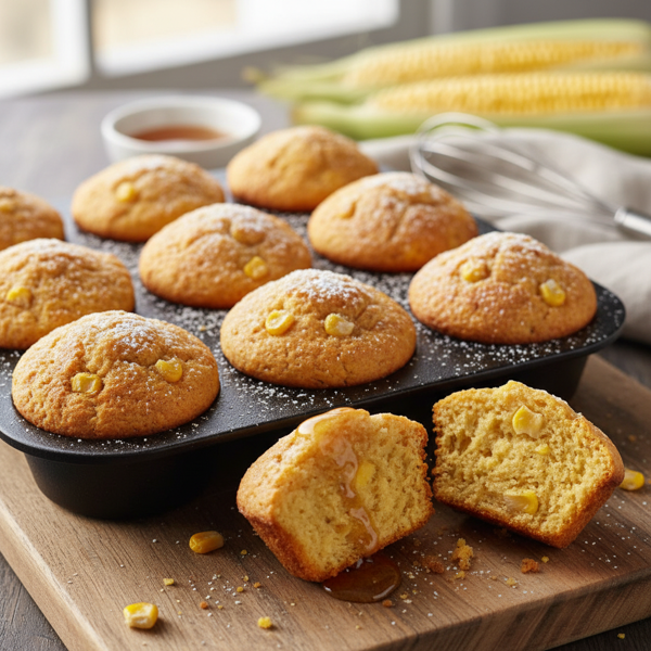 Sweet & Moist Gluten-Free Cornbread Muffins recipe