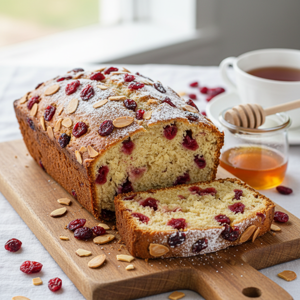 Sweet & Nutty Cranberry Almond Bread recipe