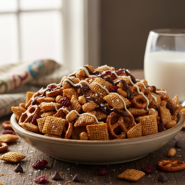 Sweet & Salty Crispix Crunch recipe