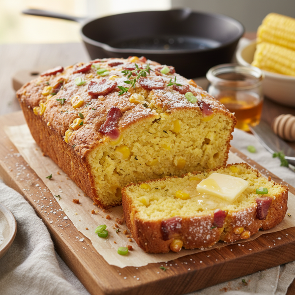 Sweet & Savory Amish Cornbread recipe