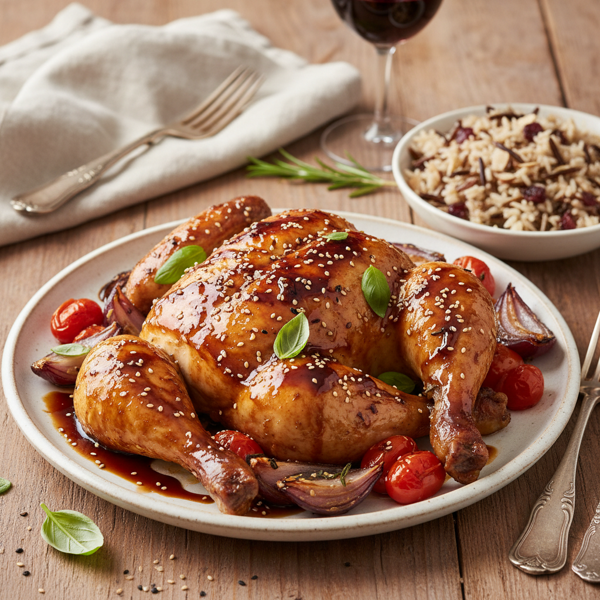 Sweet & Savory Balsamic Glazed Chicken recipe