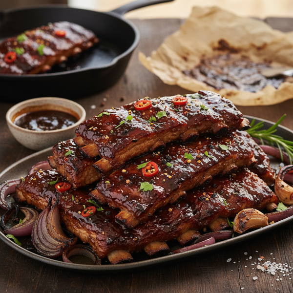 Sweet & Savory Cola-Glazed Baby Back Ribs recipe
