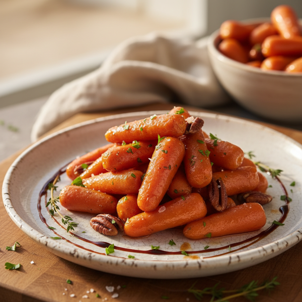 Sweet & Savory Glazed Baby Carrots recipe
