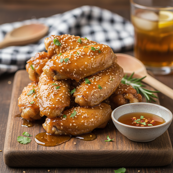Sweet & Savory Honey-Glazed Chicken Wings recipe