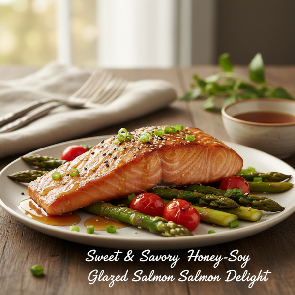 Sweet & Savory Honey-Soy Glazed Salmon Delight recipe