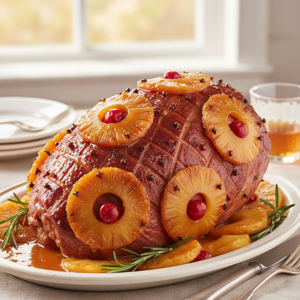 Sweet & Savory Pineapple-Glazed Ham recipe