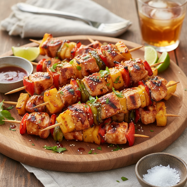 Sweet & Savory Pineapple Chicken Skewers recipe