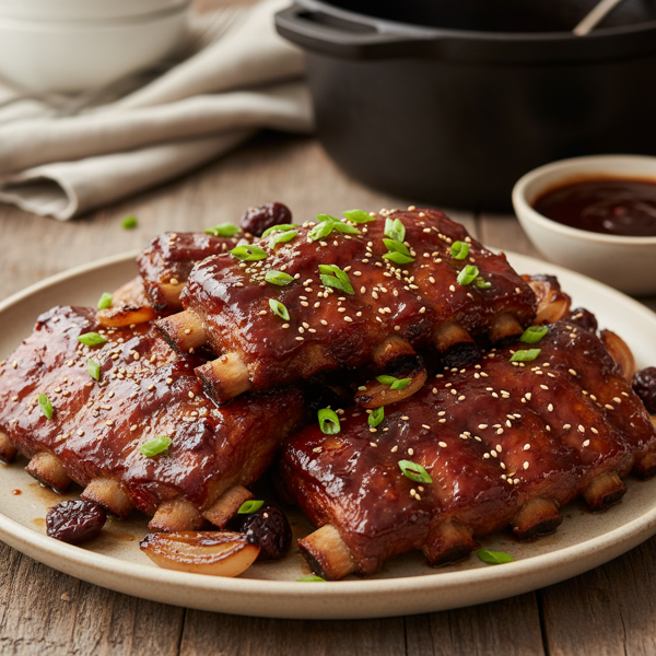 Sweet & Savory Slow-Cooked Pork Ribs recipe