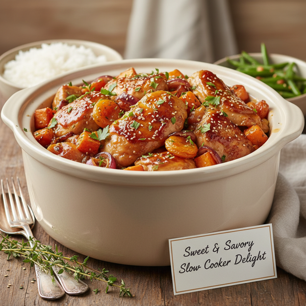 Sweet & Savory Slow Cooker Chicken Delight recipe