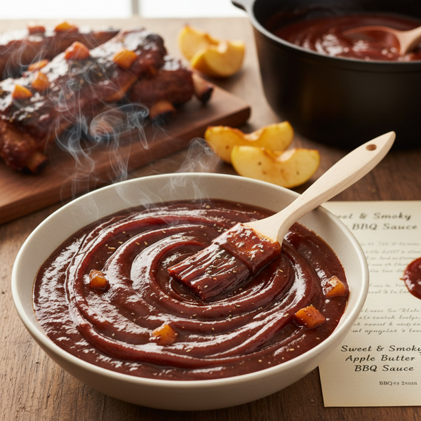 Sweet & Smoky Apple Butter BBQ Sauce recipe