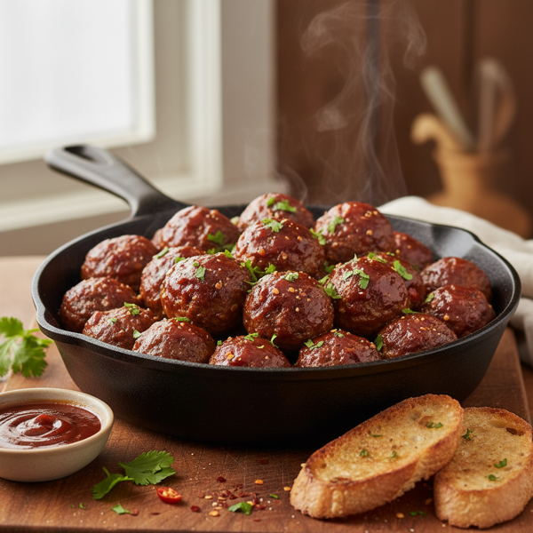 Sweet & Smoky Barbecue Meatballs recipe