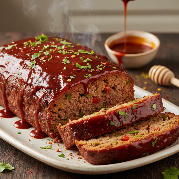 Sweet & Smoky Honey BBQ Meatloaf recipe