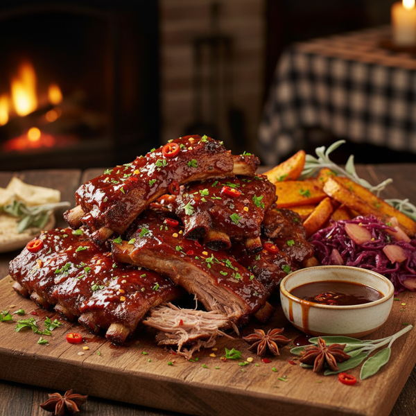 Sweet & Spicy Fall-Off-The-Bone Ribs recipe