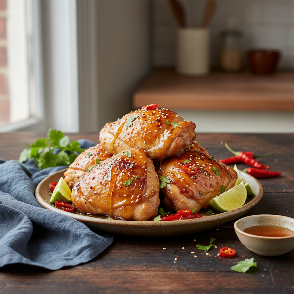 Sweet & Spicy Honey Glazed Chicken recipe