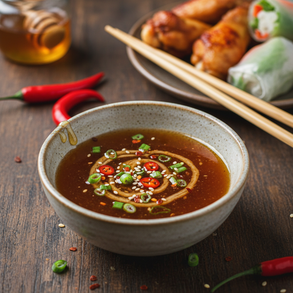 Sweet & Spicy Honey Soy Dipping Sauce recipe