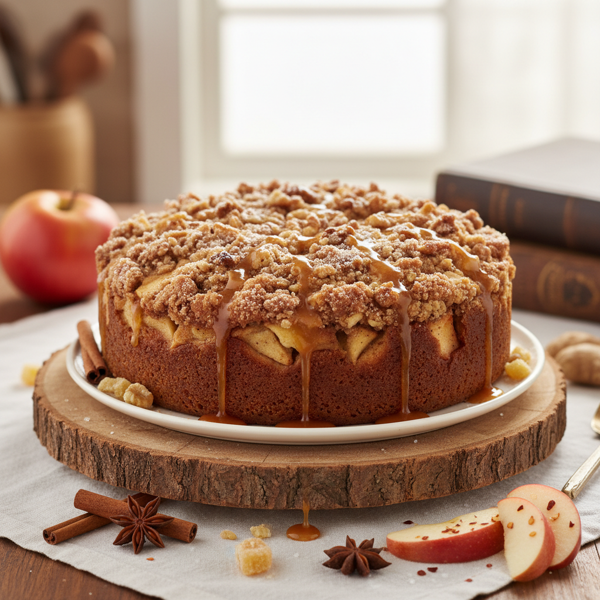 Sweet & Spicy Jewish Apple-Cinnamon Cake recipe