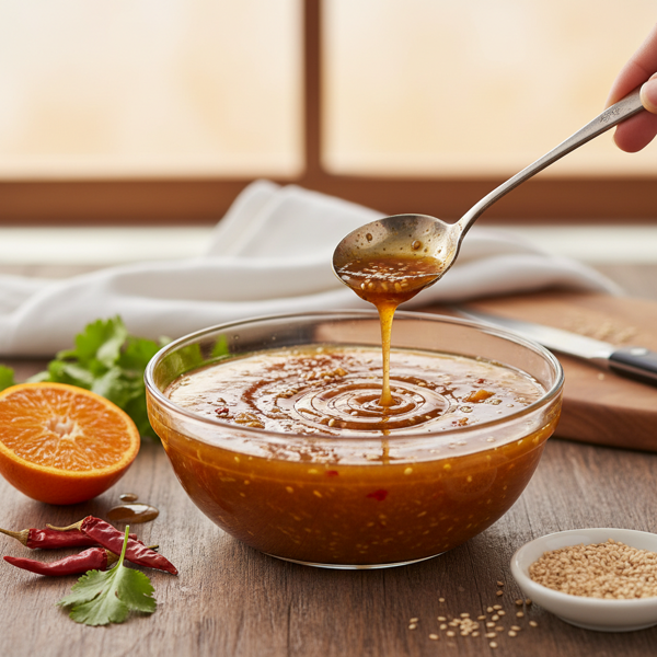 Sweet & Spicy Mandarin Sesame Dressing recipe