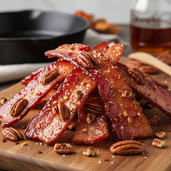Sweet & Spicy Pecan-Studded Bacon Bliss recipe