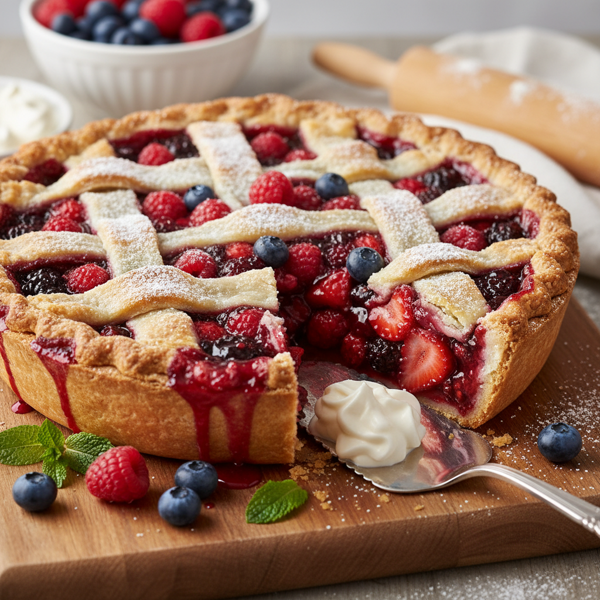 Sweet & Tangy Berry Bliss Pie recipe